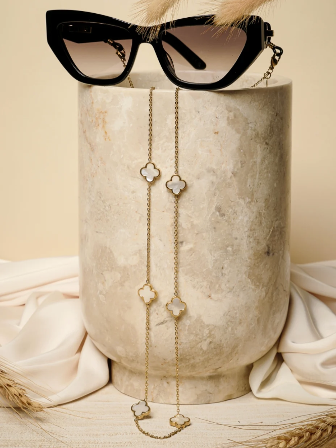 Ruby Peal Gold | Chaîne à lunettes