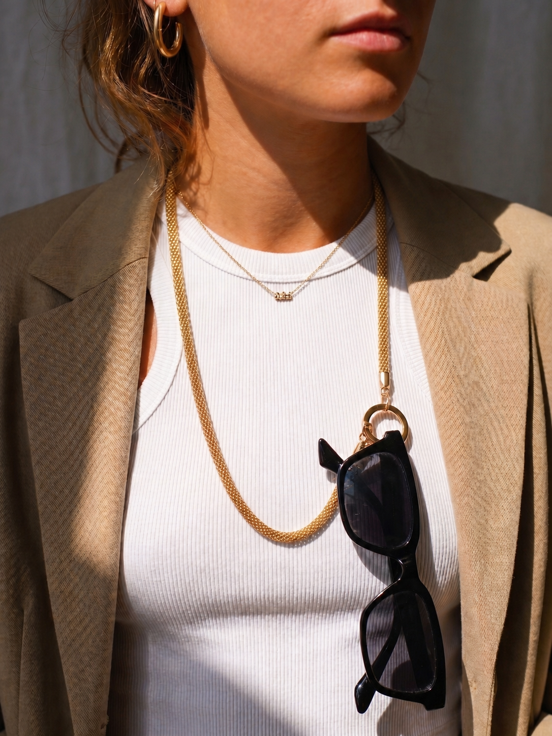 Lux Long Gold | Chaîne à lunettes – Image 3